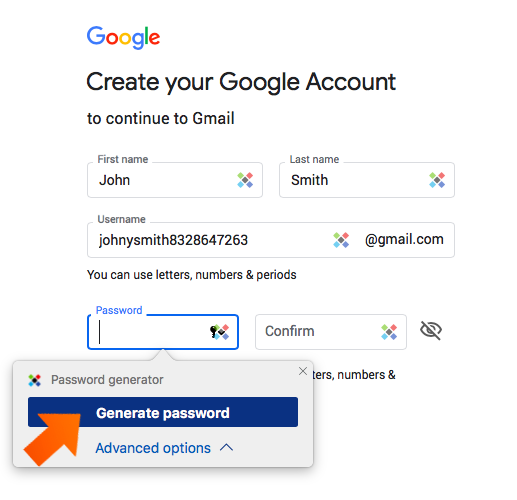 online generate password